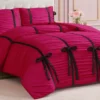 Amelie Bows Ruched Comforter Set