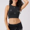 Angel Couture All over Small Bling Crop Tank