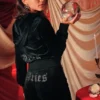 Aries Customizable Big Bling Velour Track Pants