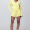Big Bling Velour Track Shorts