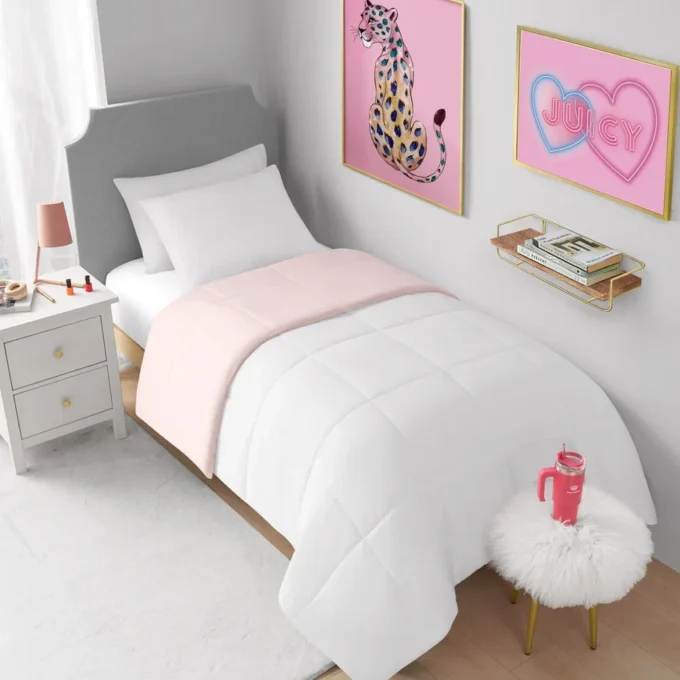 Box Stitch Reversible Comforter Set