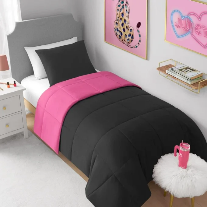 Box Stitch Reversible Comforter Set