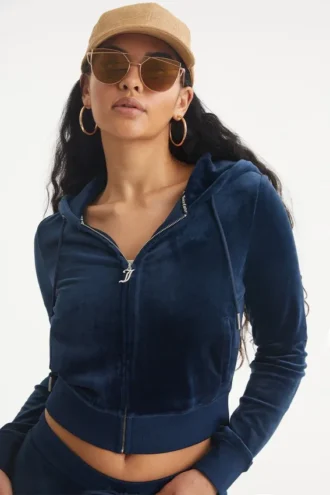 Bride Customizable Big Bling Velour Hoodie
