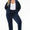 Bride Customizable Big Bling Velour Track Pants