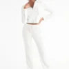 Bride Customizable Big Bling Velour Track Pants