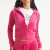 Leo Customizable Big Bling Velour Hoodie