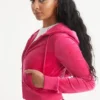 Leo Customizable Big Bling Velour Hoodie