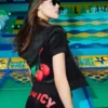 Cherry Bling Velour Shorts