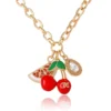 Cherry & Watermelon Charm Necklace