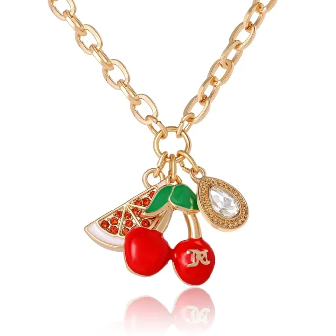 Cherry & Watermelon Charm Necklace
