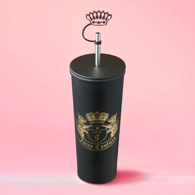 Couture Hydration Stainless Steel Tumbler Cup 6-Piece Set