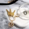 Crown Charm Rhinestone Keychain Bag Charm