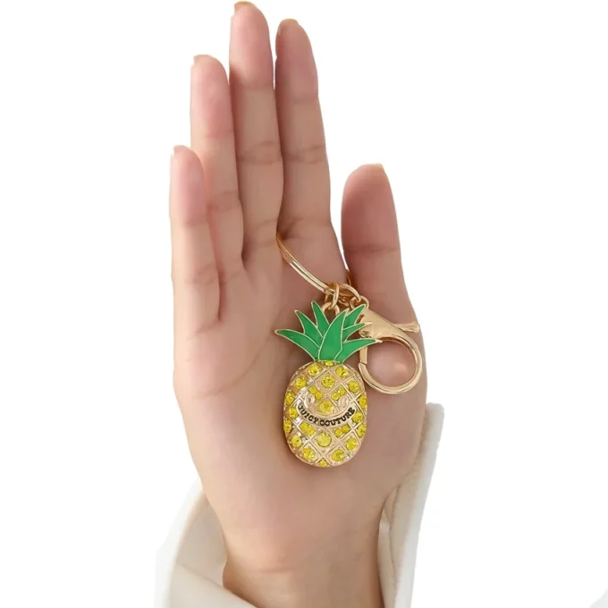 Crystal Pineapple Keychain Bag Charm