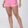 Embroidered Tipped Sweater Shorts