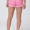 Embroidered Tipped Sweater Shorts
