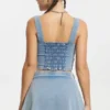 Faux Denim Tank Top