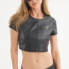 Faux Leather Crop Top