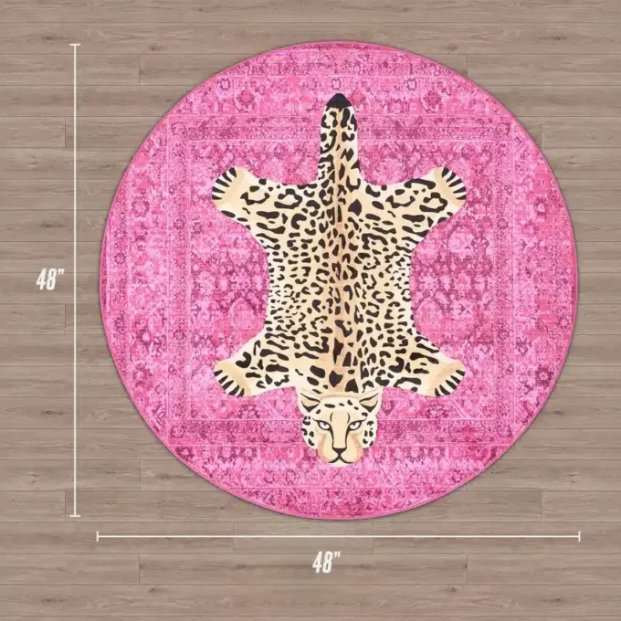 Finely Washable Round Rug