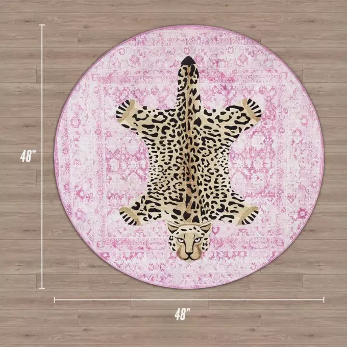 Finely Washable Round Rug