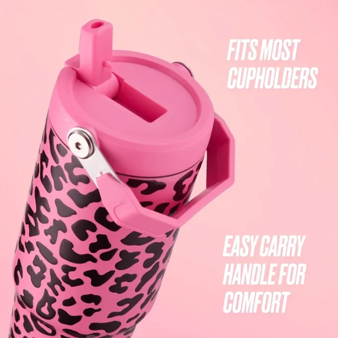 Flip & Sip Hydration Stainless Steel Tumbler