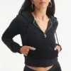 Leo Customizable Big Bling Velour Hoodie
