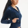 Leo Customizable Big Bling Velour Hoodie