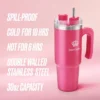 Glam Logo Stainless Steel Water Bottle
