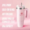 Glam Logo Stainless Steel Water Bottle