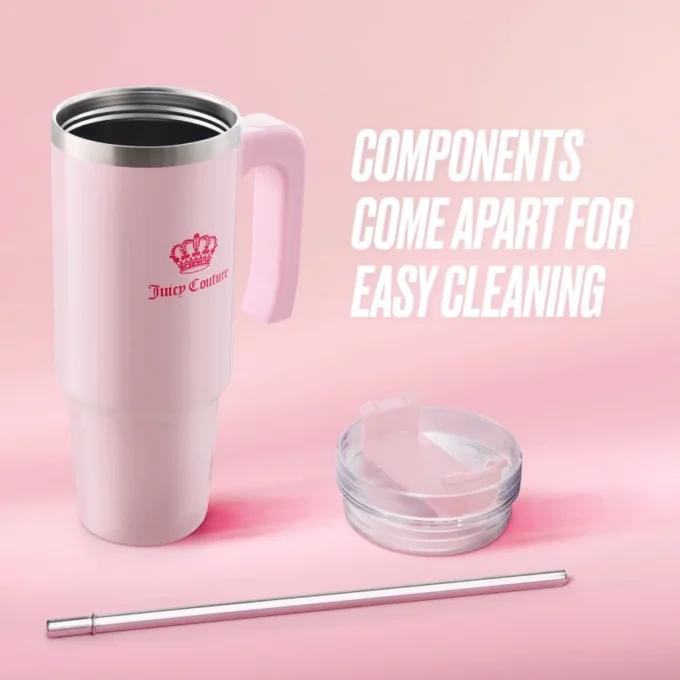 Glam Logo Stainless Steel Water Bottle
