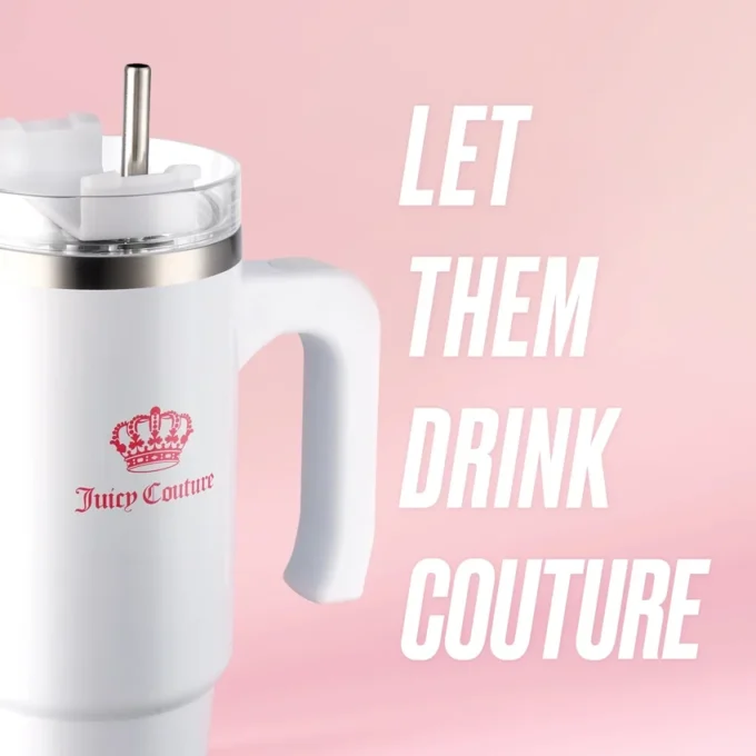 Glam Logo Stainless Steel Water Bottle