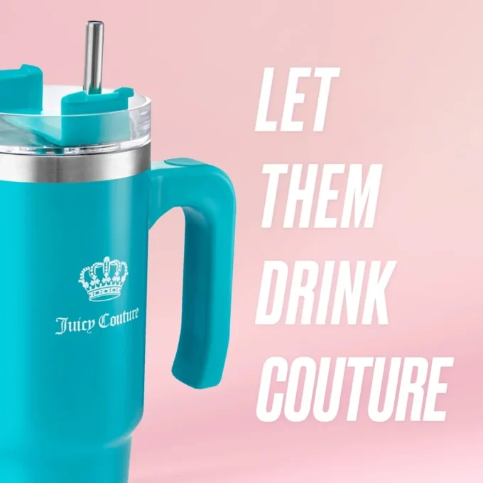 Glam Logo Stainless Steel Water Bottle