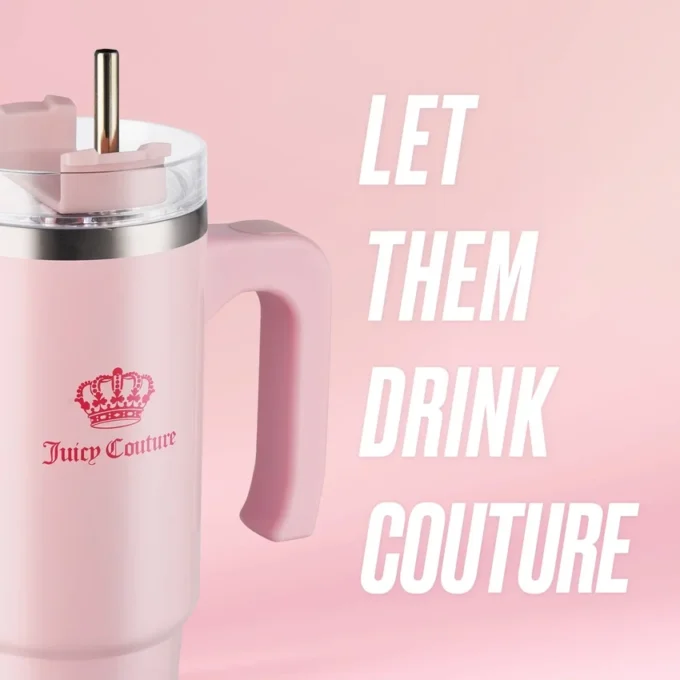 Glam Logo Stainless Steel Water Bottle