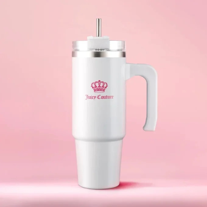 Glam Logo Stainless Steel Water Bottle