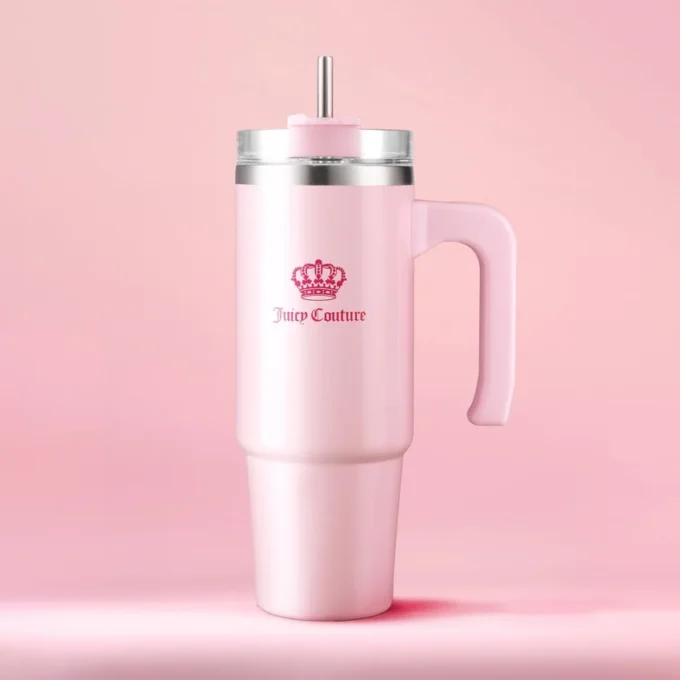 Glam Logo Stainless Steel Water Bottle
