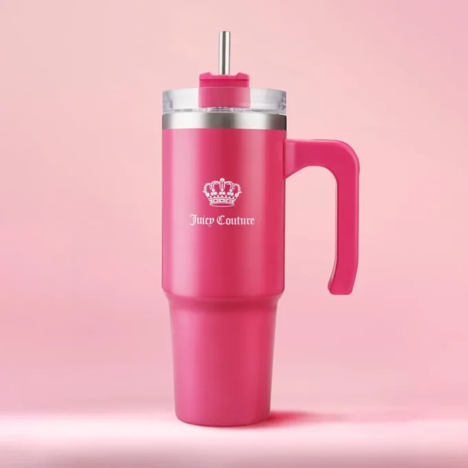 Glam Logo Stainless Steel Water Bottle