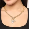 Heart and Juicy Toggle Charm Necklace