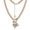 Heart and Juicy Toggle Charm Necklace