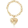 Heart Bow Drop Bracelet