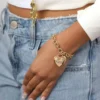 Heart Charm Chain Bracelet