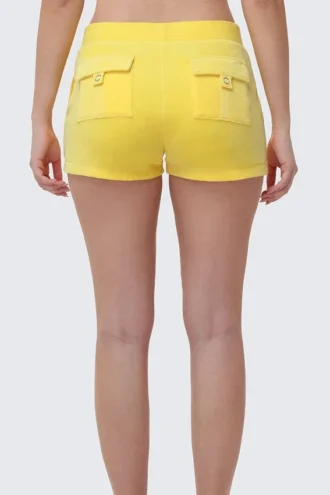 Heritage Cotton Velour Embroidered Shorts