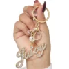 Juicy Logo Bling Keychain Bag Charm