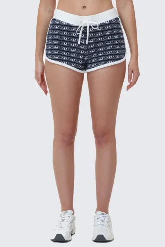 Logo Stripe Dolphin Booty Shorts
