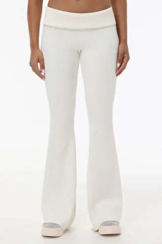 Low Rise Knit Flare Pants