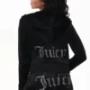 Custom Initial Og Big Bling Velour Hoodie
