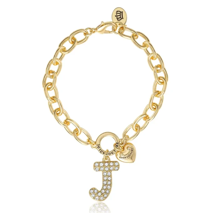 Pava Initial Charm Bracelet, Letter J