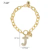 Pava Initial Charm Bracelet, Letter J