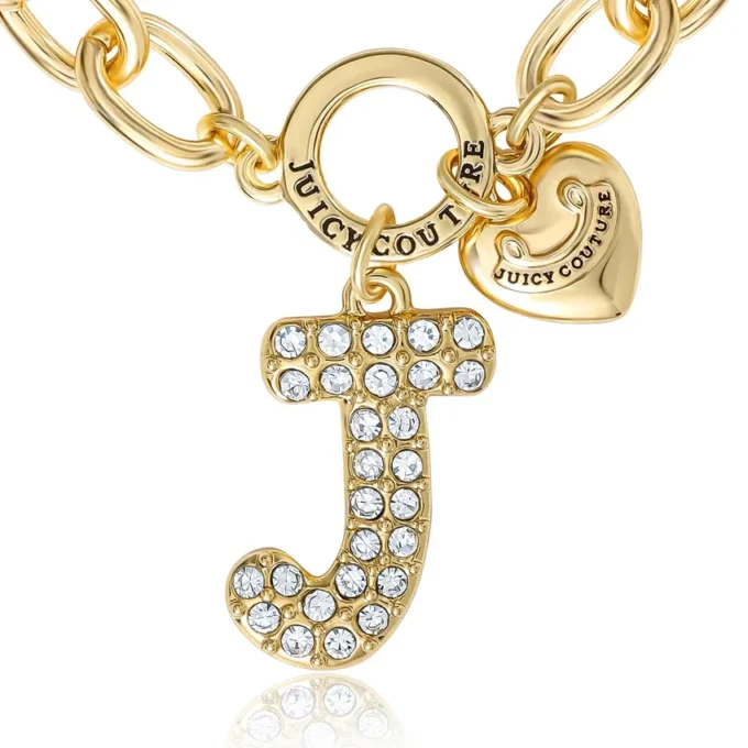 Pava Initial Charm Bracelet, Letter J