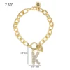 Pava Initial Charm Bracelet, Letter K