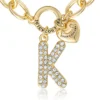 Pava Initial Charm Bracelet, Letter K