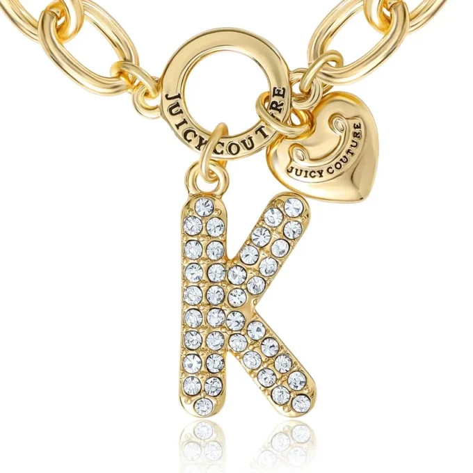 Pava Initial Charm Bracelet, Letter K